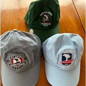 3 New U.S. Open Golf Caps USGA Member hats